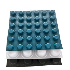 HDPE foundation drainage boards and system for basement and green roof